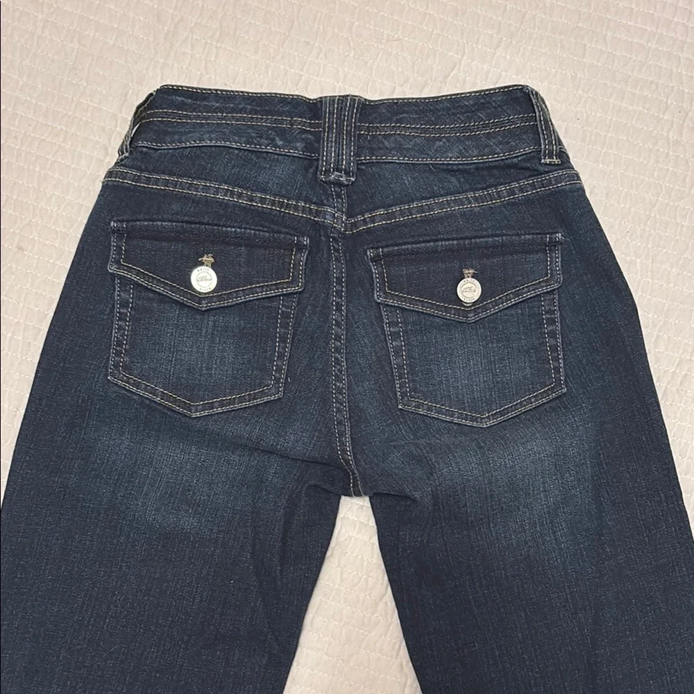 New WHBM Women's Dark Blue wide leg Jeans 00 - Picture 7 of 9